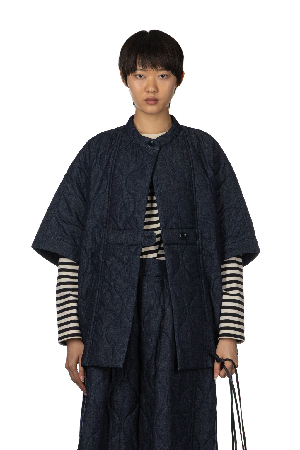 Tigre Brocante - 6oz Denim Quilted Poncho